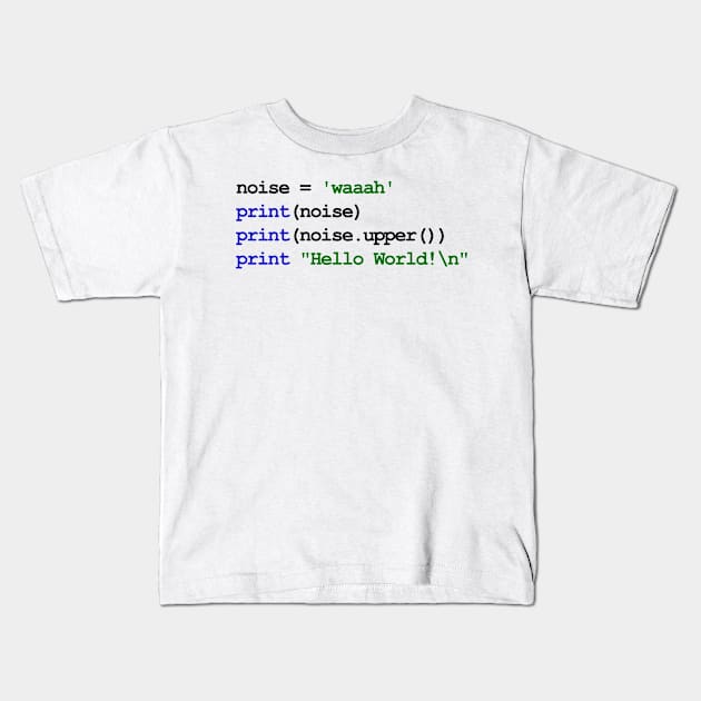 Python Code New Baby Kids T-Shirt by arianekh